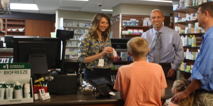 pharmacy front counter