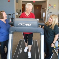 Marianne on treadmill